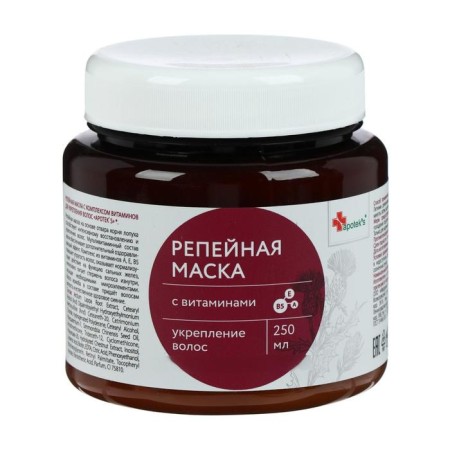 Hair mask Apotek`s burdock, with vitamins, 250 ml-4