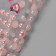 Rhinestones self -adhesive figured "Assorted", 153 pcs on the sheet, pink color