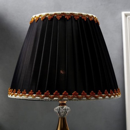 Table lamp 16434/1BK E27 40W black and gold 27.5x27.5x42 cm Risalux-3