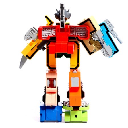 The set of robots "Robo numbers", transforms, gather in 1 robot-15