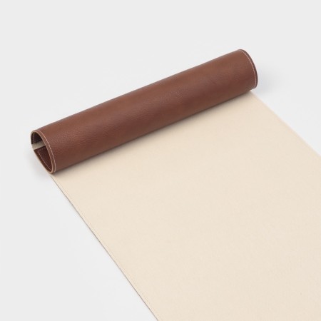 Magistro, bilateral, eco -leather, cotton, 91.4 × 35.5 cm, brown, brown-3