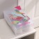 Shoe storage box with a “sandals” handle, 31 × 18 × 11 cm, the color is transparent
