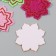 Decor for creativity EVA "Flowers" 7.5x7.5x0.2 cm sparks set 6 pcs 13x15 cm