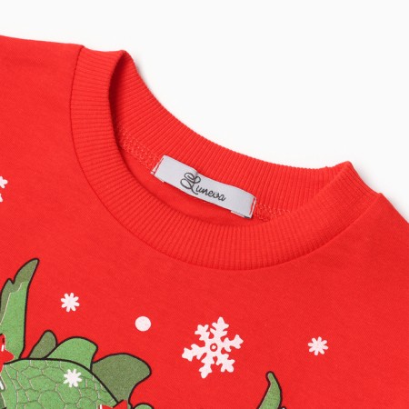 Pajamas for a boy, red color, height 104 cm-1