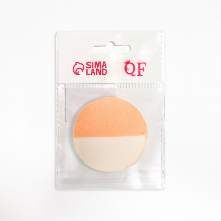 Makeup sponge, d = 5.5 cm, white/beige color-2