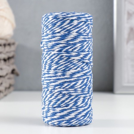 Yarn 100% cellulose "Softino Raffia Color Melange" Washed, Blue 100m ± 2m 87 GR