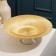Serving dish on the leg "Lunar radiance", d = 30 cm, gold color