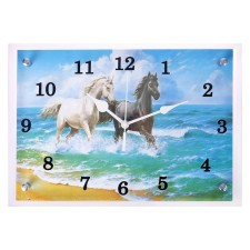 Carty clock is wall-mounted, interior 