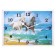 Carty clock is wall-mounted, interior "horses in the sea", silent, 25 x 35 cm