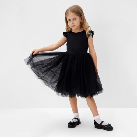 Dress Children's Minaku: Partydress, black color, height 110 cm-1