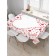 The tablecloth “Heart from flowers”, rectangular, Saten, size 145x180 cm