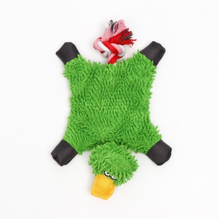 Textile toy "Cosmatian duck", 32 x 19 cm, green-1