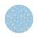 Pareo and beach rug "Field chamomiles", d = 150 cm
