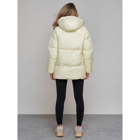 Winter jacket, size 42, light yellow color-3