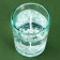 Gel candle in a glass with a decor inside the "blizzard" 5 x 5 x 6 cm
