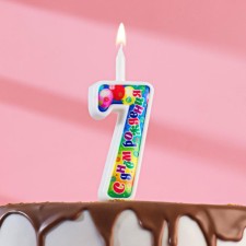 Candle for cake the number 