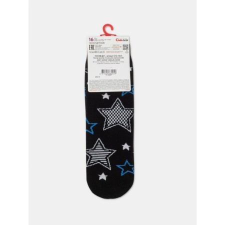 Children's socks with drawings Conte Kids Sof-Tiki, size 16, color black, blue-4