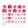 Manicure set. Nail stickers, Minnie Mouse