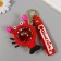 Trick rubber with carbine, Krabik strap of water with sparkles 9.5x6.5x4 cm