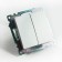 2-clavy switch (mechanism), 250V, 10A, Stekker series Katrin, silver, GLS10-7107-03 1022443