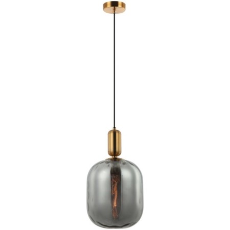 Suspended lamp Base 1xe27 40W, size 25x25x48-150 cm, bronze color