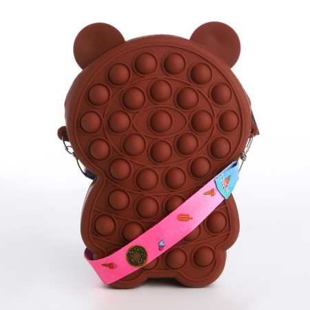 Bag's bag with lightning, brown color-1