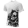 Men's WHITE Noise T -shirt, size XL, white, black