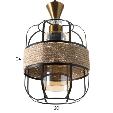 Lamp Bayerlux 2106/1bk E27 40W Black 15x15x100 cm-6