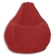 The pear-pear chair is positive Real a, size xxxl, diameter 110 cm, height 145 cm, velor, red color