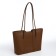 Bag Women's Tout with zipper, brown color