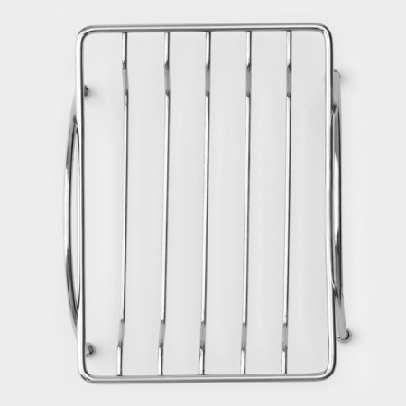 Soap dish on the legs of the Vernissage, 12 × 9 × 3 cm, chrome color
