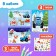 New Year's creative set of puzzles "Blue Tractor"