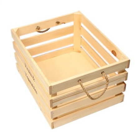 Box for vegetables and fruits, 40 × 33 × 23 cm, wooden, Greengo-2
