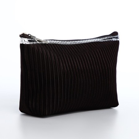 Lightning cosmetic bag, brown color