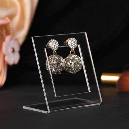Square coasts 6.5 × 4 × 7 cm, 2 mm outflow, transparent, in a protective film-1
