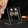 Square coasts 6.5 × 4 × 7 cm, 2 mm outflow, transparent, in a protective film