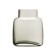 Decorative vase of glass, 127 × 80 × 147 mm, color gray color