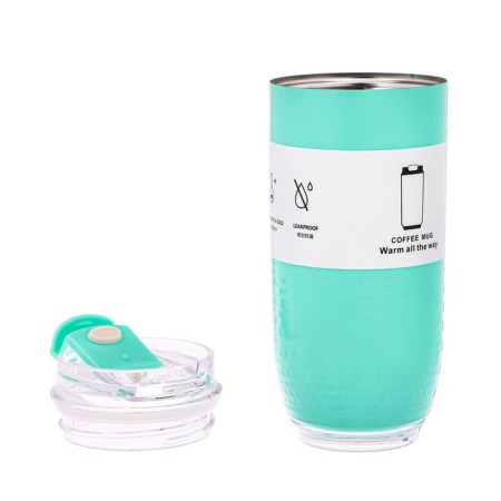 Thermal circle, 440 ml, travel, retains heat up to 6 hours, turquoise-2