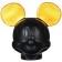 Mickey Mickey Mouse, Gypsum, 16x14x13 cm, Golden, Black, Disney