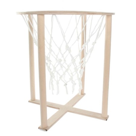 Basketball basket flooring, with a net