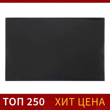 Office table 45 × 65 cm, calligrata, with a transparent pocket, black-1