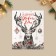 Postcard-Mini "Fairytale New Year", deer of BB 10.7 x 8.8 cm, New Year