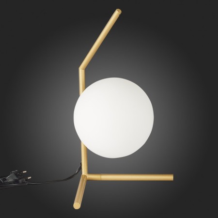 ST LUCE bedside lamp. SL1148.314.01. CODDA. 1x5 W, G9, 17.6x15x27 cm, brass color-5