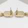 Earrings Assorted "Vakanda" Connection of figures, color gold