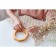 Handles for the bag are wooden, d = 10.5, 13.5 × 13.5 cm, 2 pcs, beige color