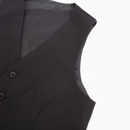 Costume (vest/ pants) for boys, black color, height 152cm-5