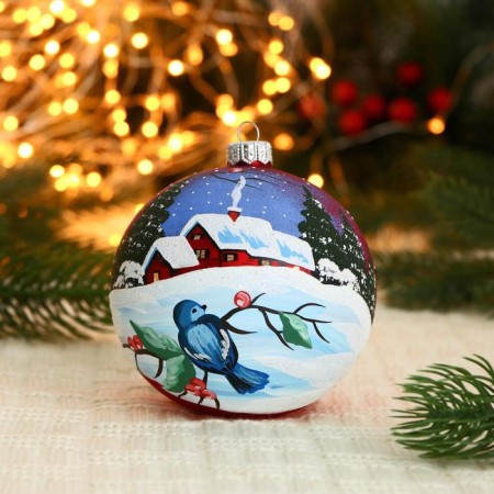 Christmas ball D-10 cm "Winter berries"