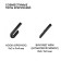 Airline wiper brushes, frameless 2 pcs, 2 type, 510/475 mm