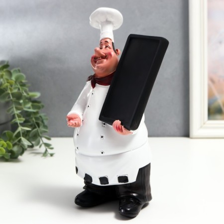 Polystone souvenir "Cook with a board for the menu" 27x10x15 cm-1