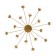 Freya FR5242CL-16BS Celebrity, 838x838x103 mm ceiling lamp, G4, 16x3W, brass color